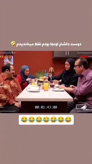 پشت صحنه در حاشیه مهران غفوریان در حال صبحانه خوردن